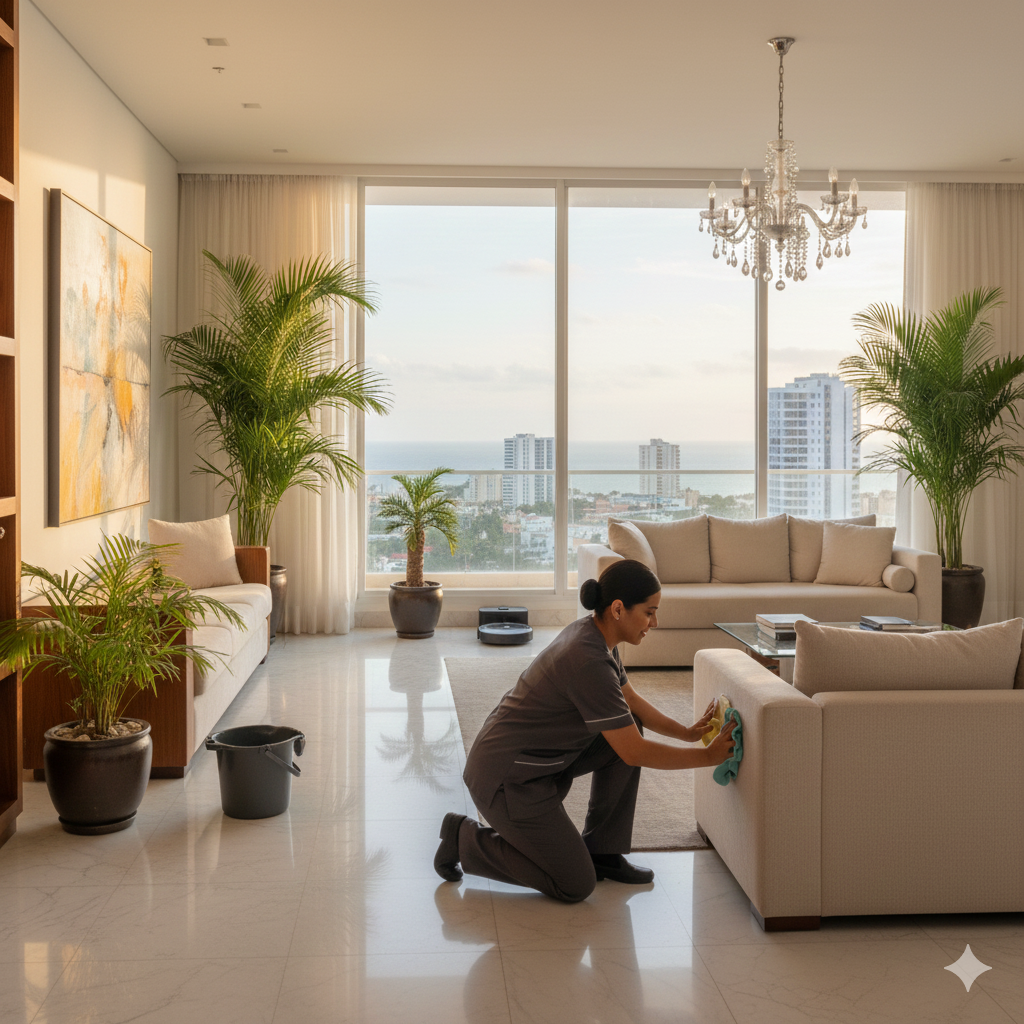 Servicio de limpieza por día en Apartamento